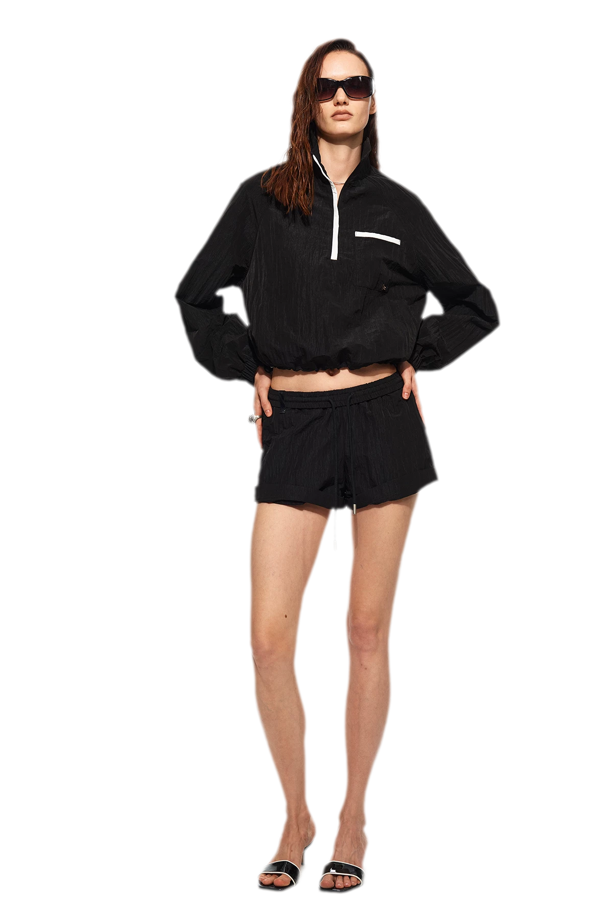 Sun-Protective Raglan Shorts Set