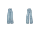 13DE MARZO Bear Appliqué Wide Jeans – view 9
