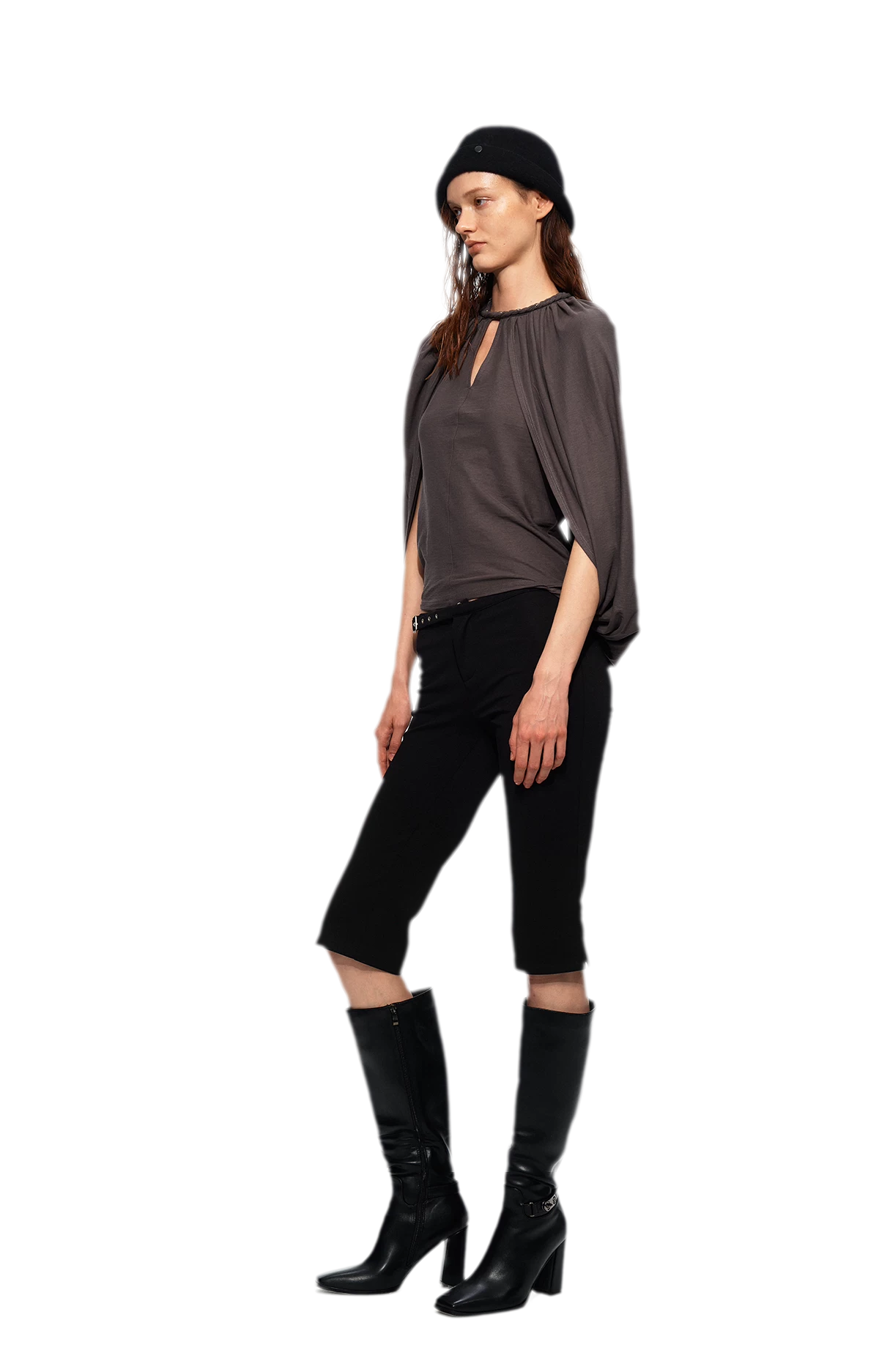 Cotton Cape Sleeve Top