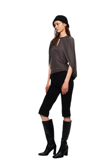 Cotton Cape Sleeve Top