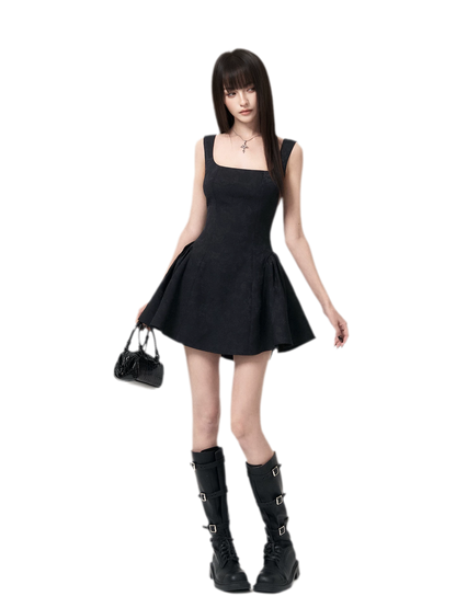 Jacquard Puff Mini Dress
