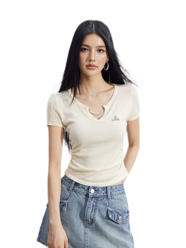 V-Neck Lyocell Tee