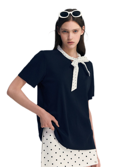 Polka Dot Bow T-Shirt