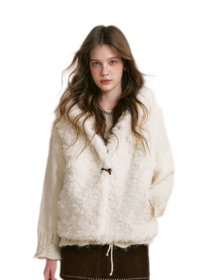 Bear Fleece Hooded Vest