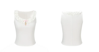 Ruffle Collar Knit Camisole
