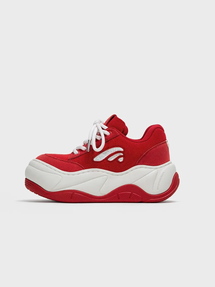 Red Platform Sneakers
