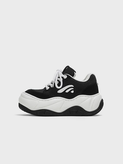 Suede Canvas Thick Sole Shoes