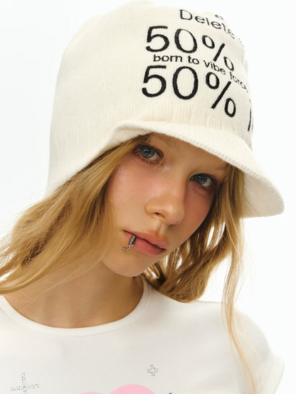 Emoticon Wool Knit Hat