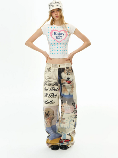 Star Print Regular Tee