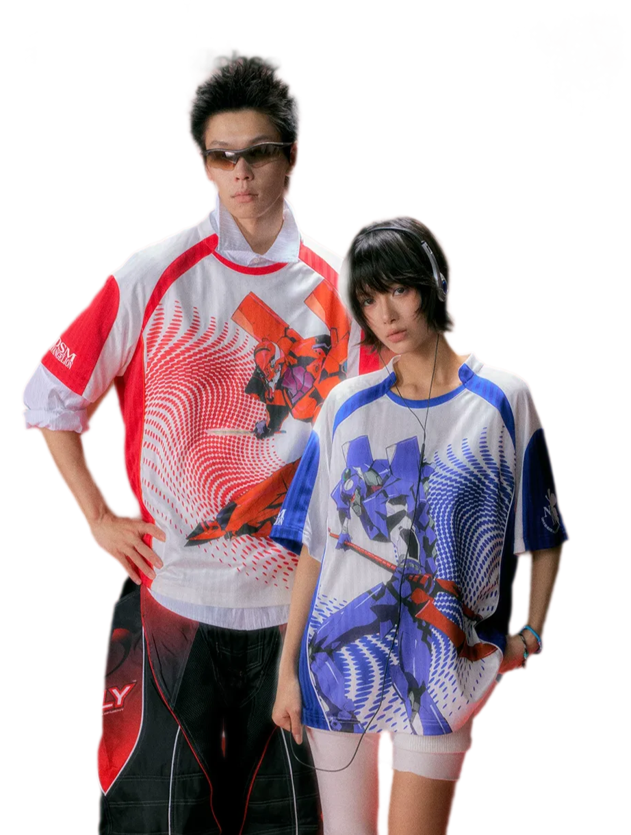 Digital Print Raglan Jersey T-Shirt
