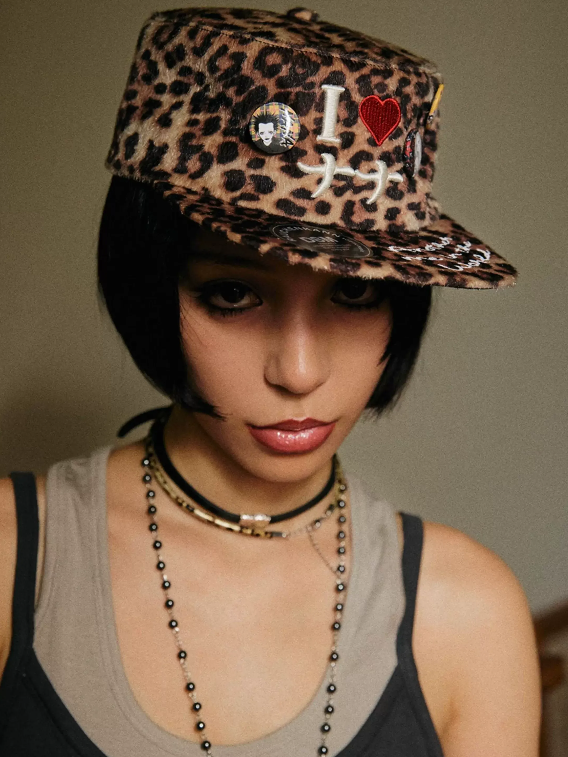 DSM X NANA Embroidered Fuzzy Hat