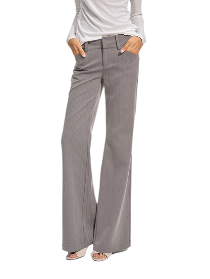 Uitlopende broek met accordeonplooien
