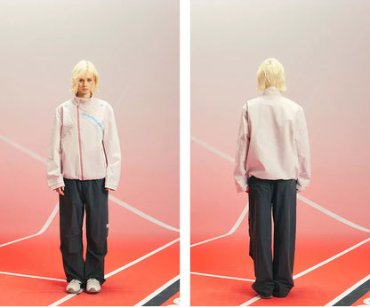 Teflon Stand-Collar Windbreaker Jacket