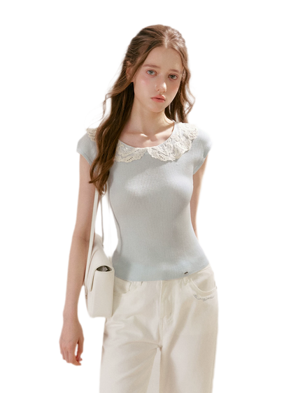 Lace Collar Tee