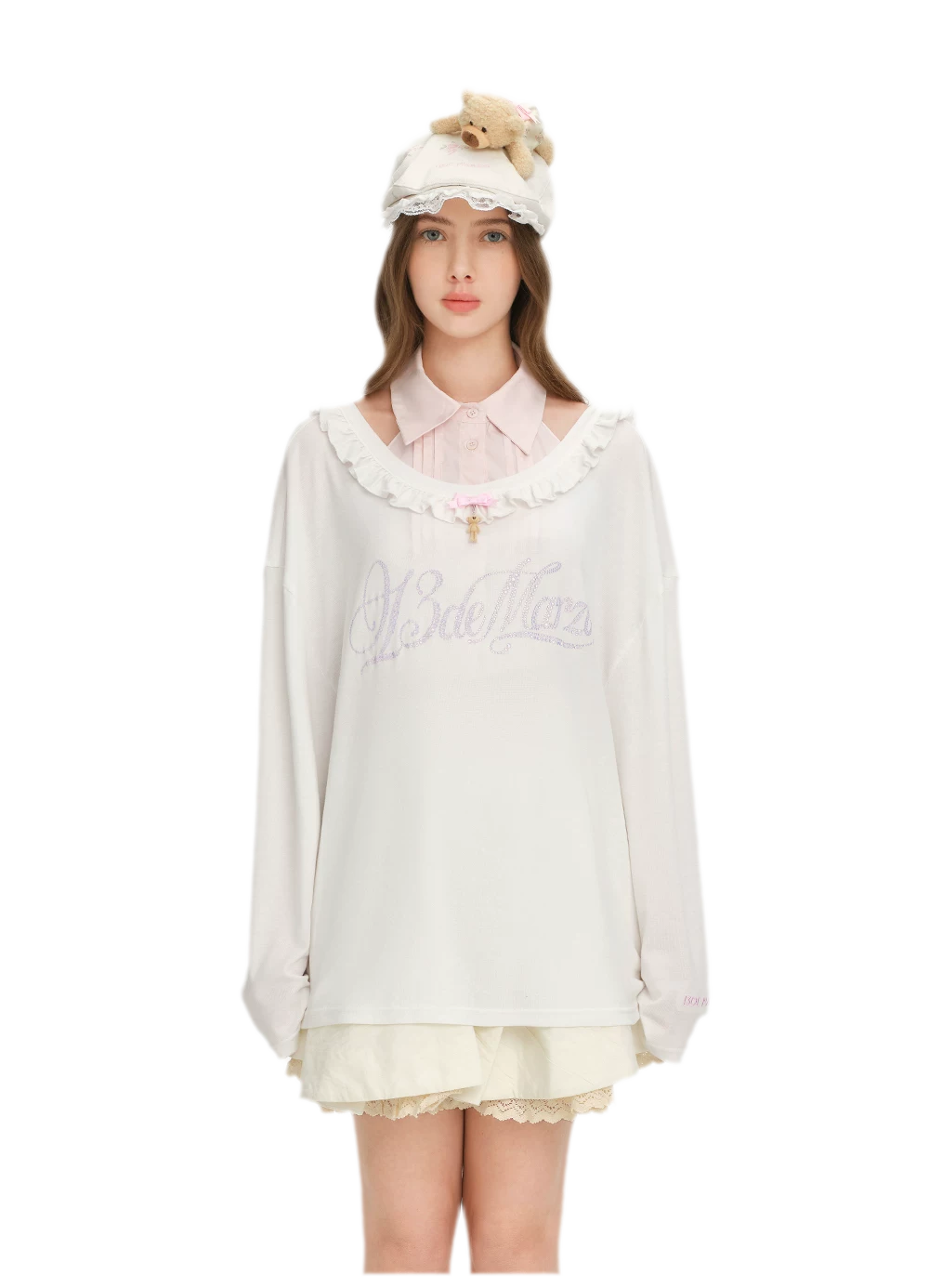 Floral Reversible Knit T‑Shirt