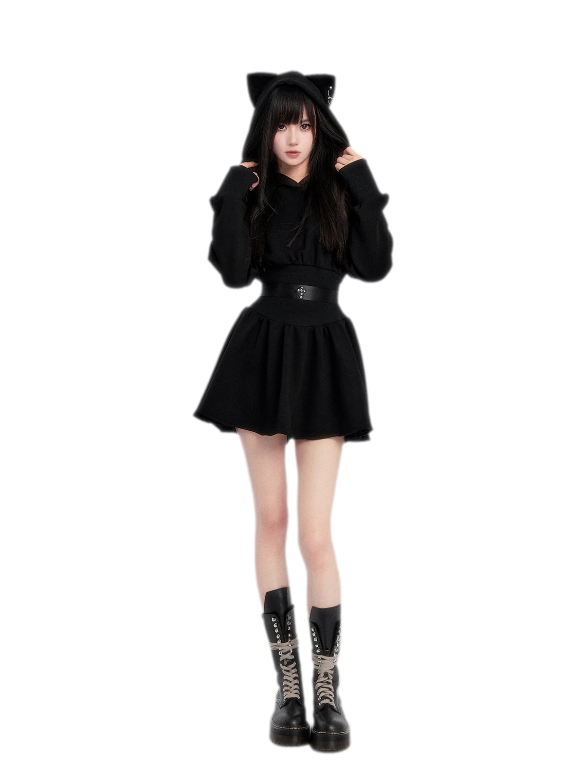 Eco Faux Fur Cat-Ear Hoodie