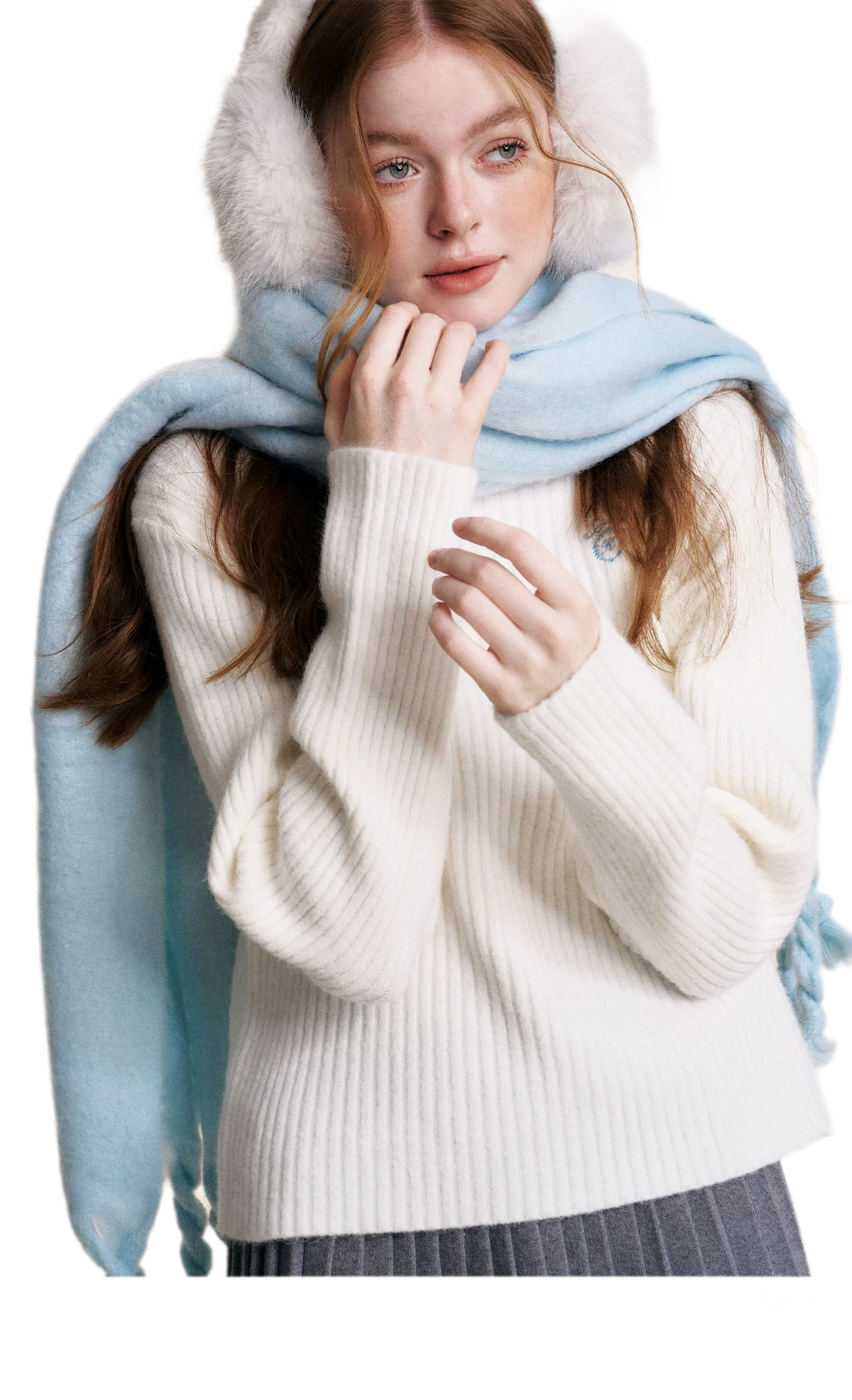 Winter Plush Long Scarf