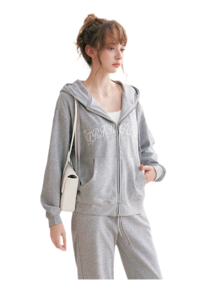 Cotton Hooded Tracksuit Set