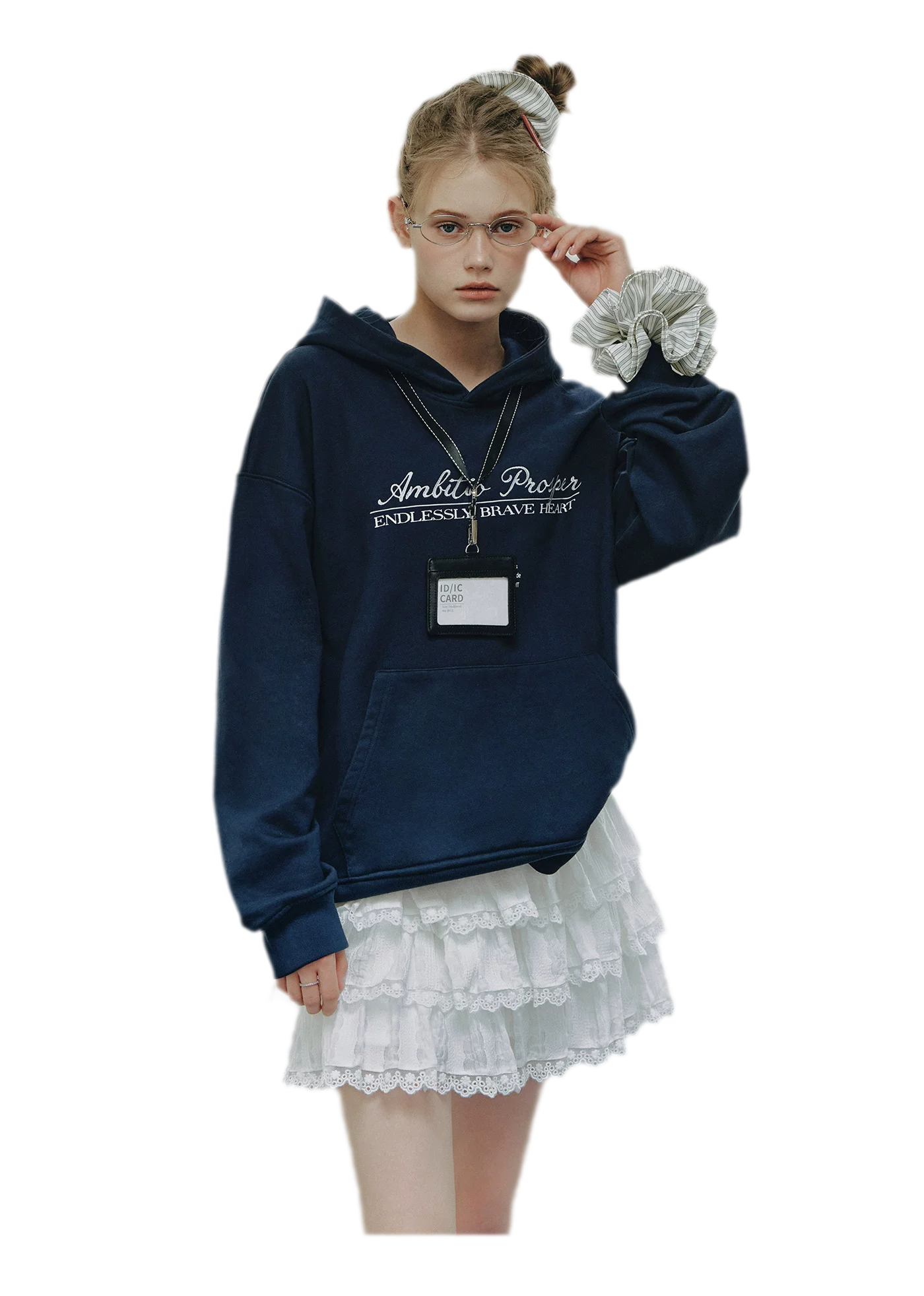 Embroidered Cotton Hooded Sweatshirt