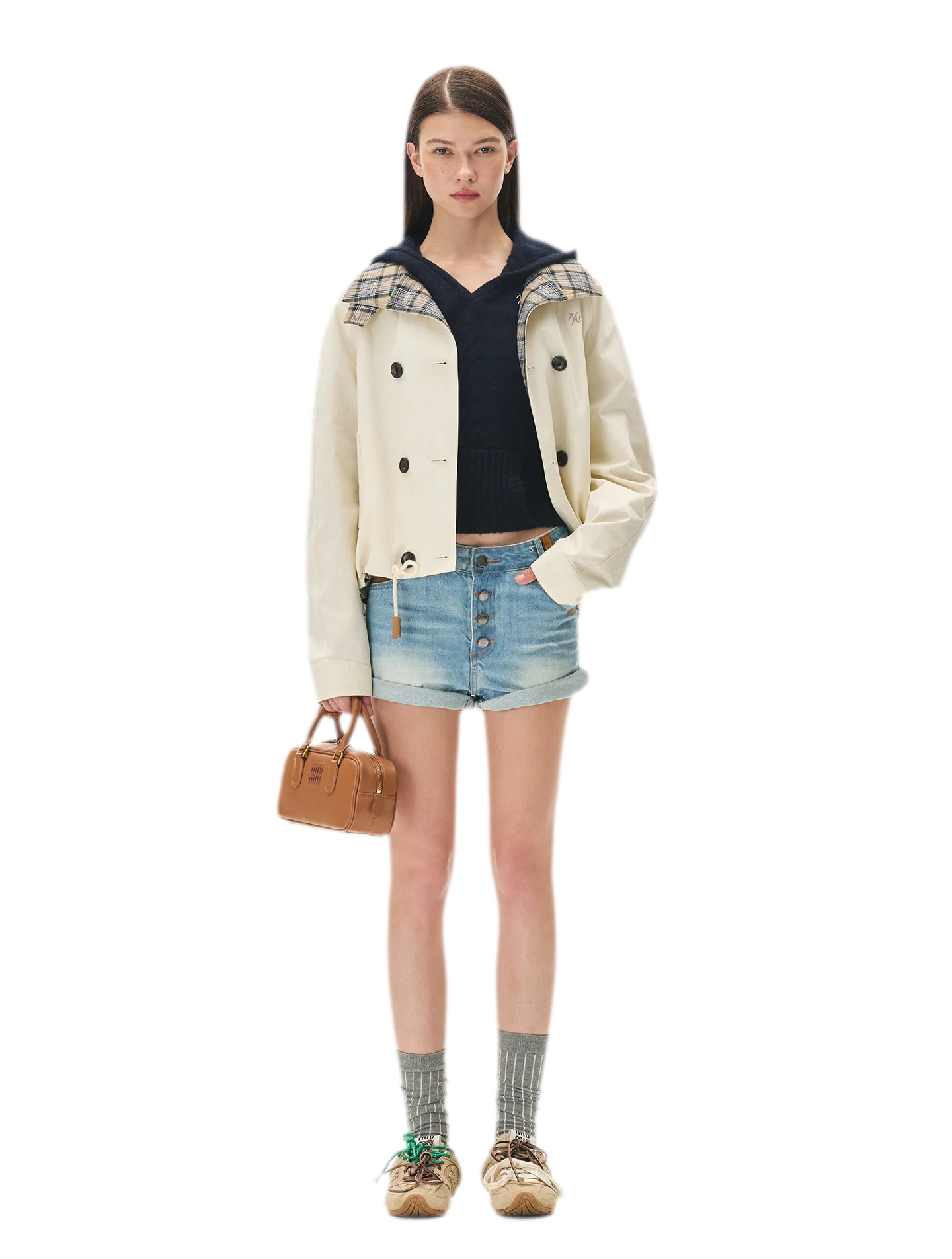 Yarn-Dyed Plaid Reversible Jacket