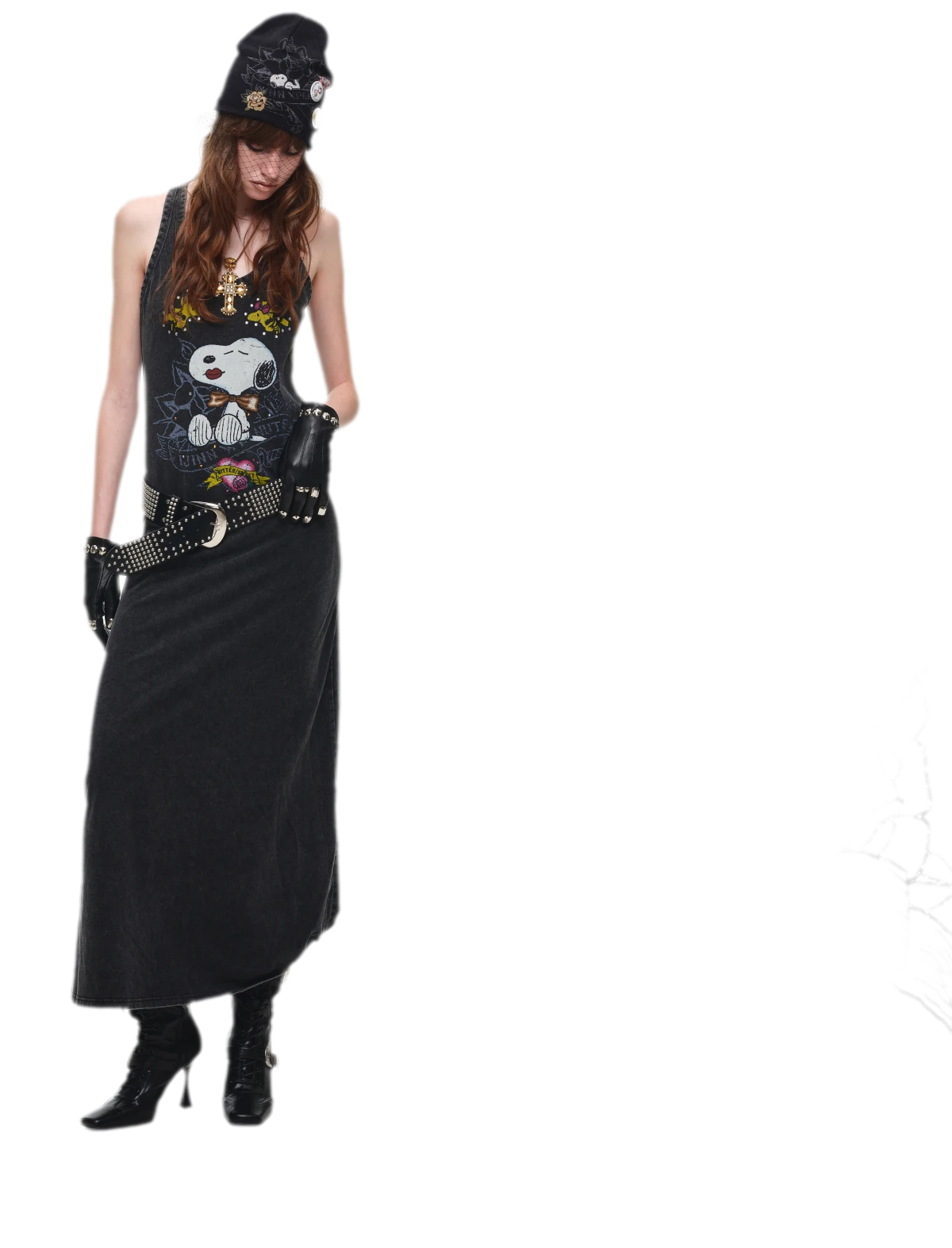 Washed Print Tank Dress