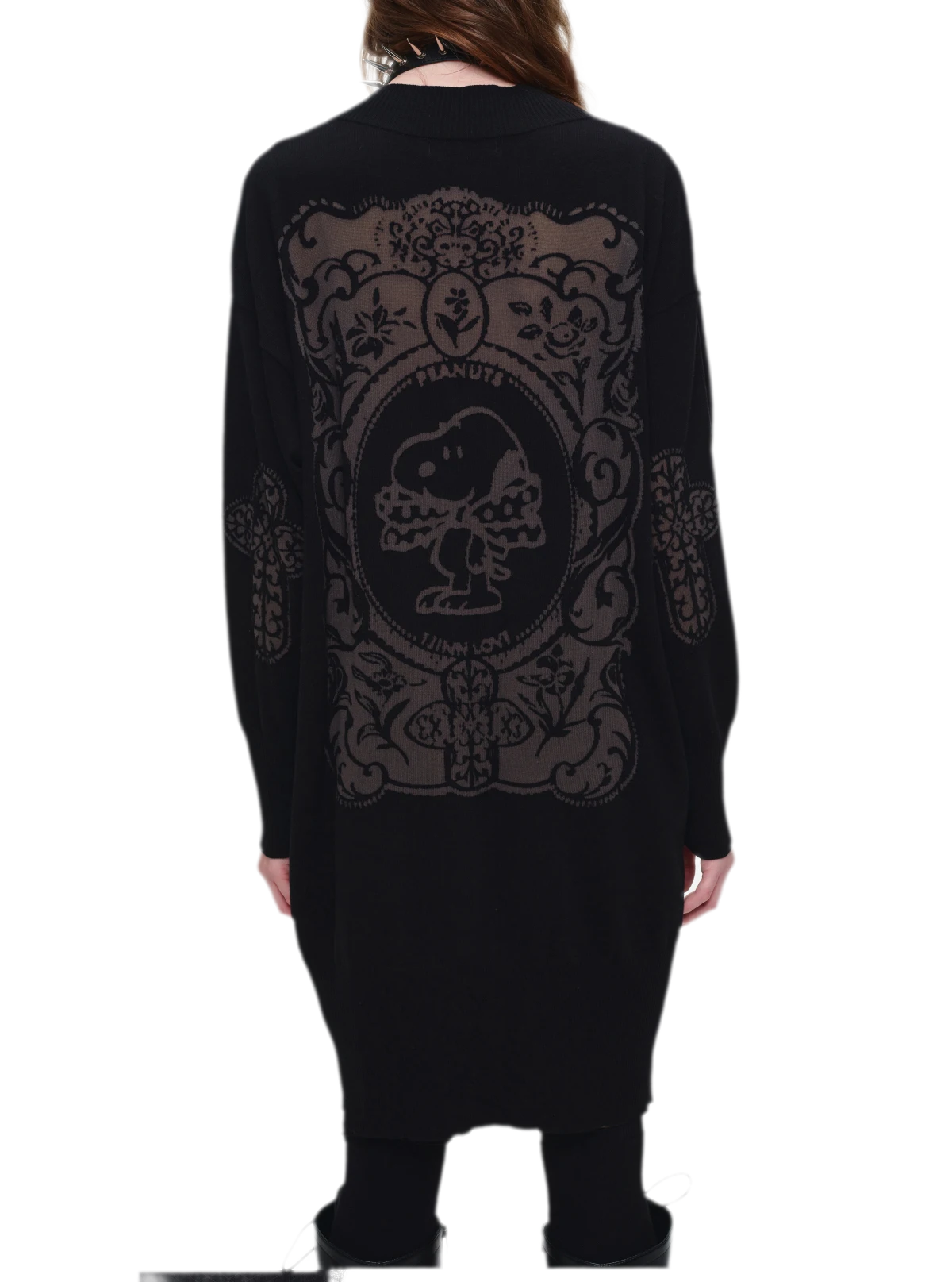 Burnout Frame Knit Cardigan
