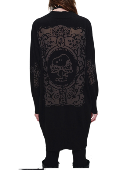 Burnout Frame Knit Cardigan