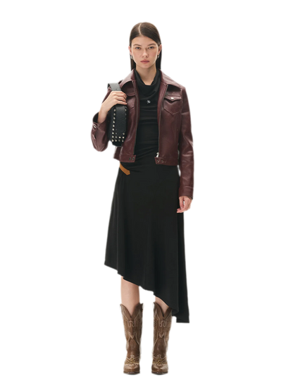 Acetate Wool Ruched Halter Dress