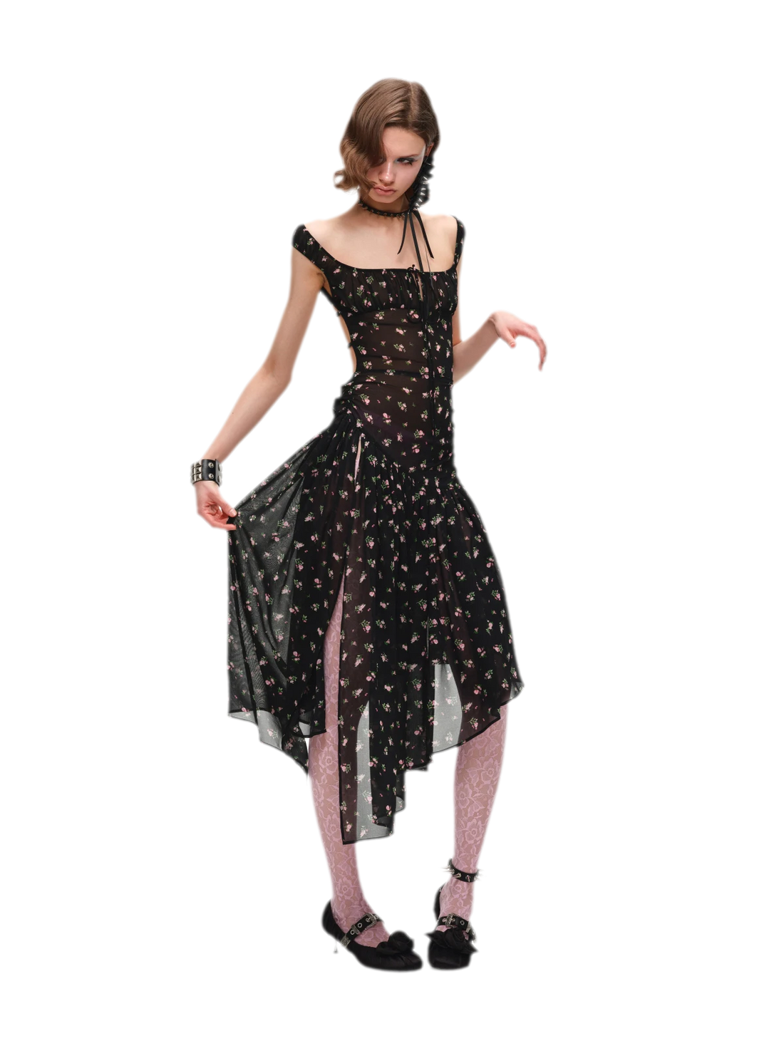 Floral Puff Sleeve Dress