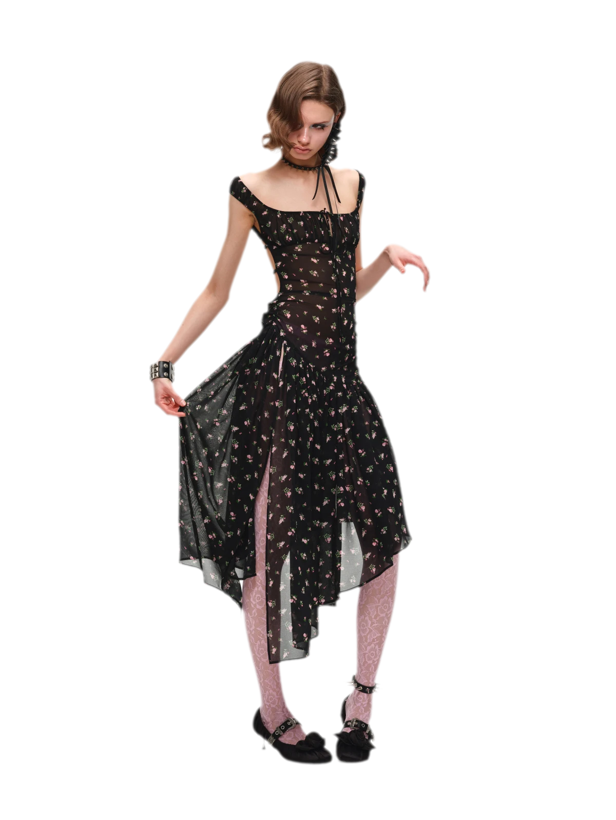 Floral Puff Sleeve Dress