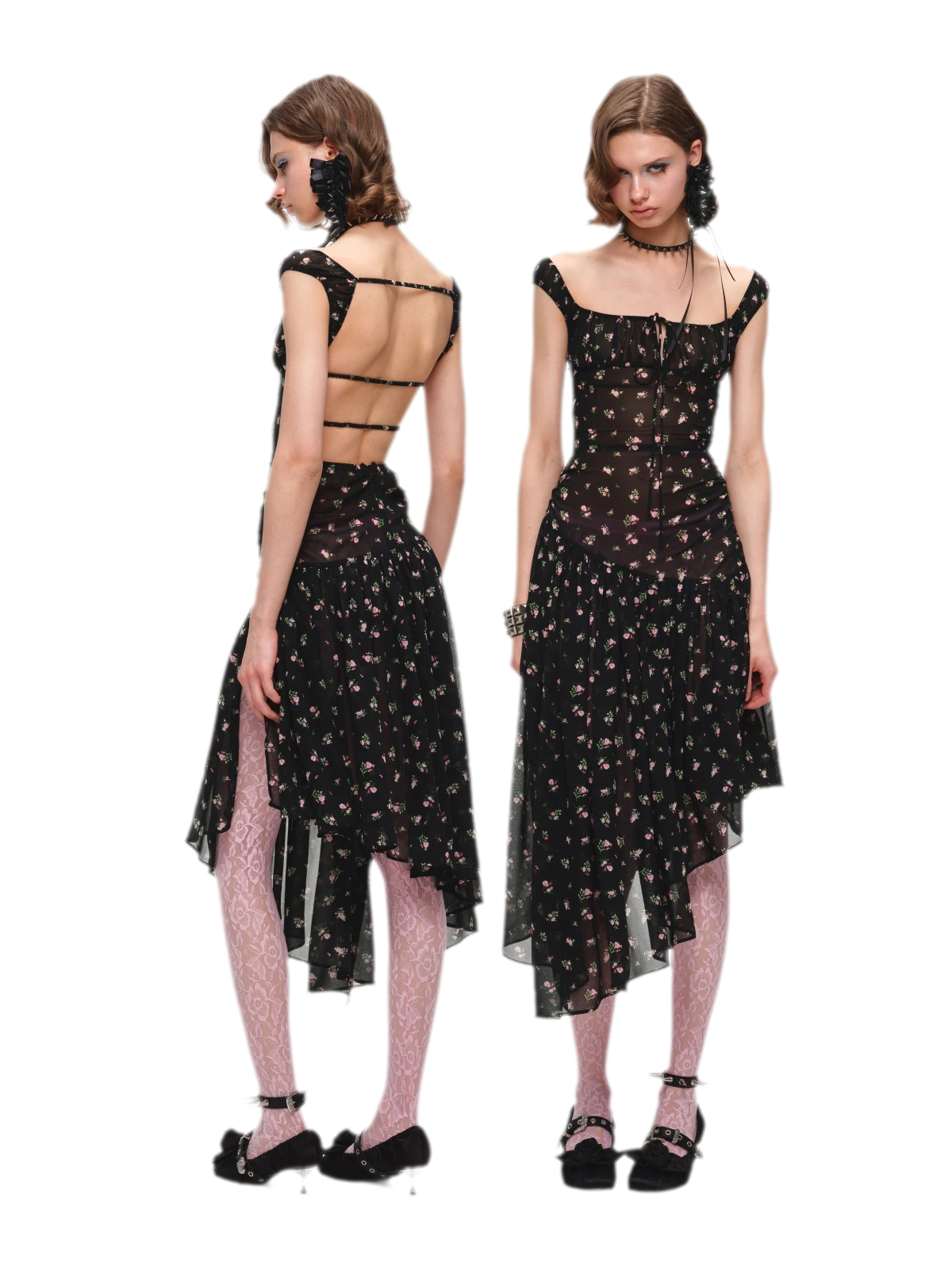 Floral Puff Sleeve Dress