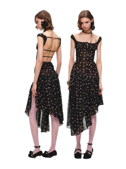 Floral Puff Sleeve Dress
