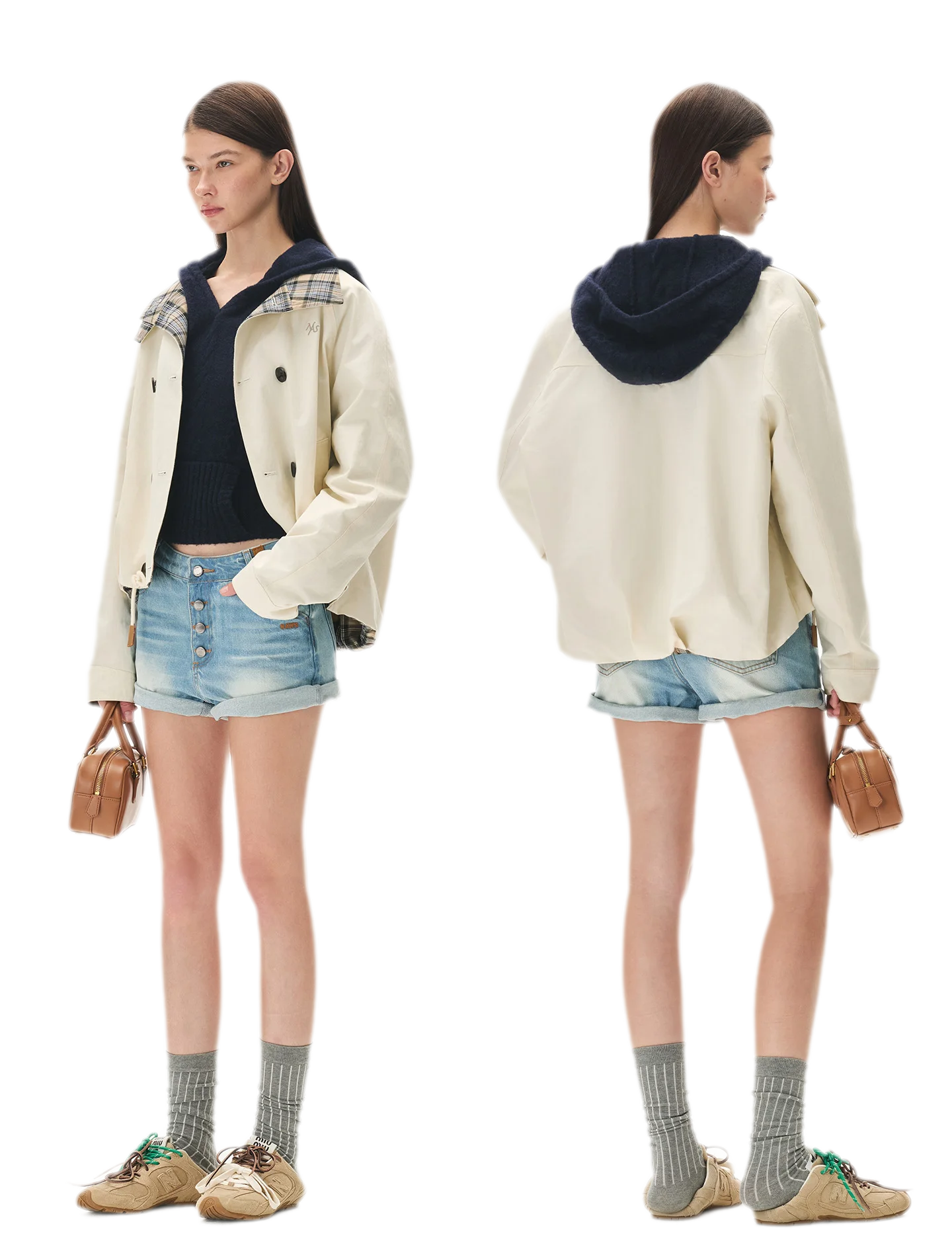 Yarn-Dyed Plaid Reversible Jacket
