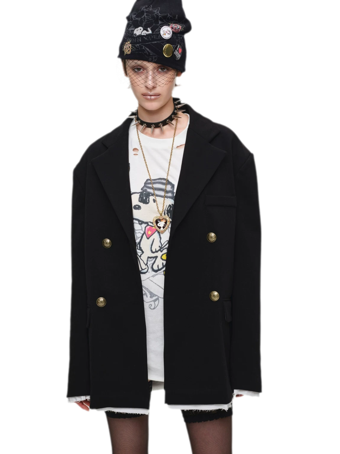 Oversized Faux Layer Blazer