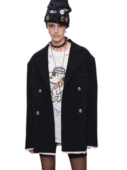 Oversized Faux Layer Blazer