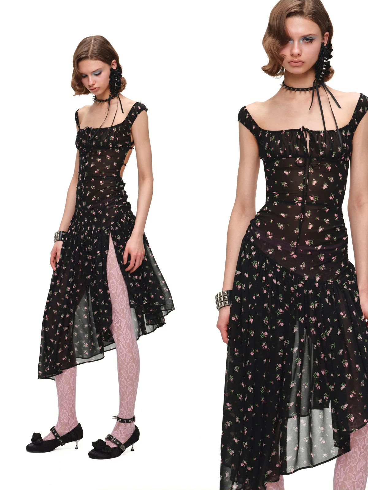 Floral Puff Sleeve Dress