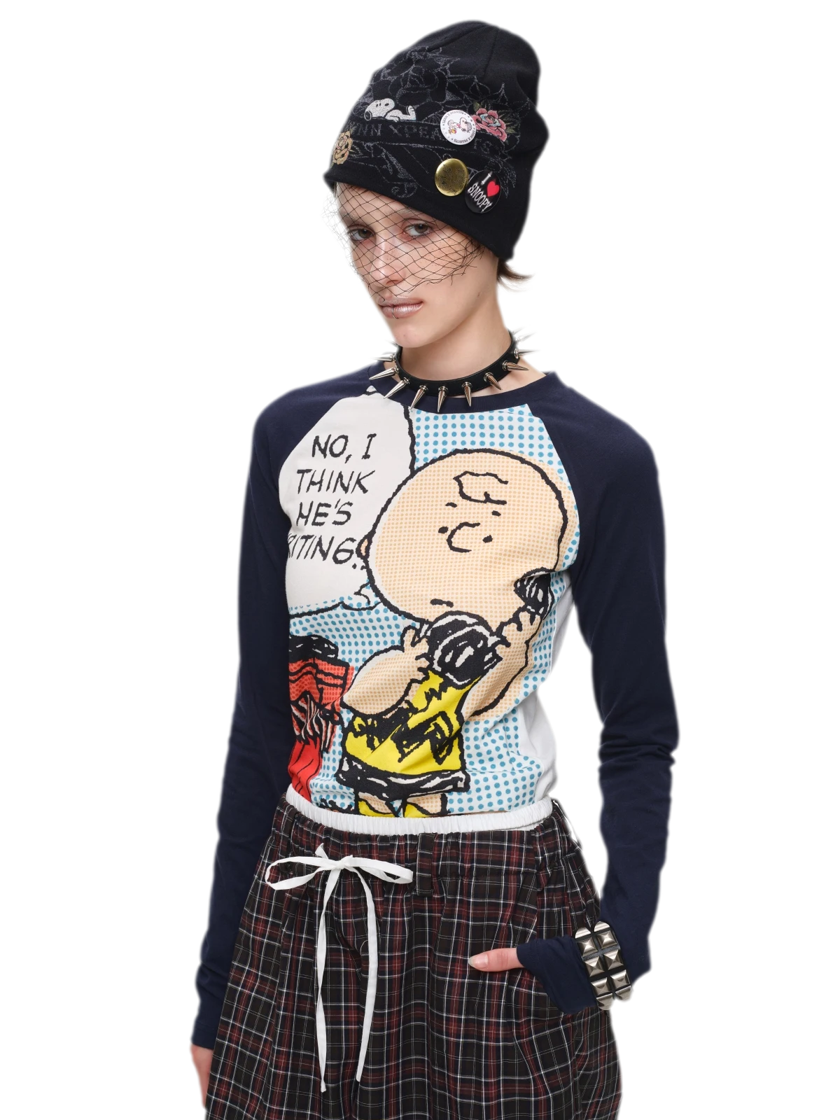 Contrast Raglan Graphic T-Shirt
