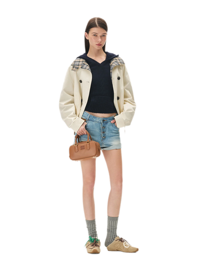 Yarn-Dyed Plaid Reversible Jacket