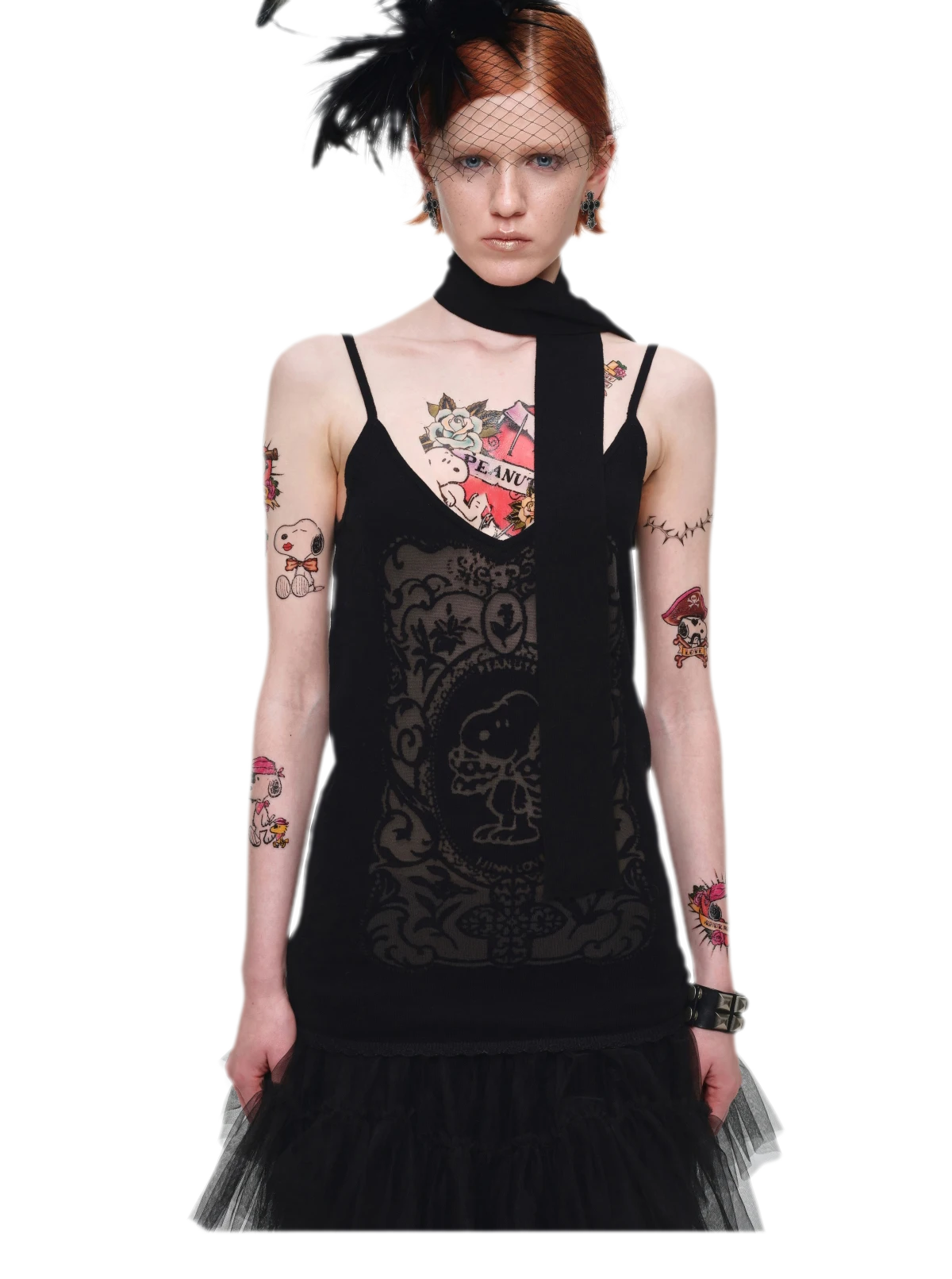 Burnout Graphic V-Neck Camisole