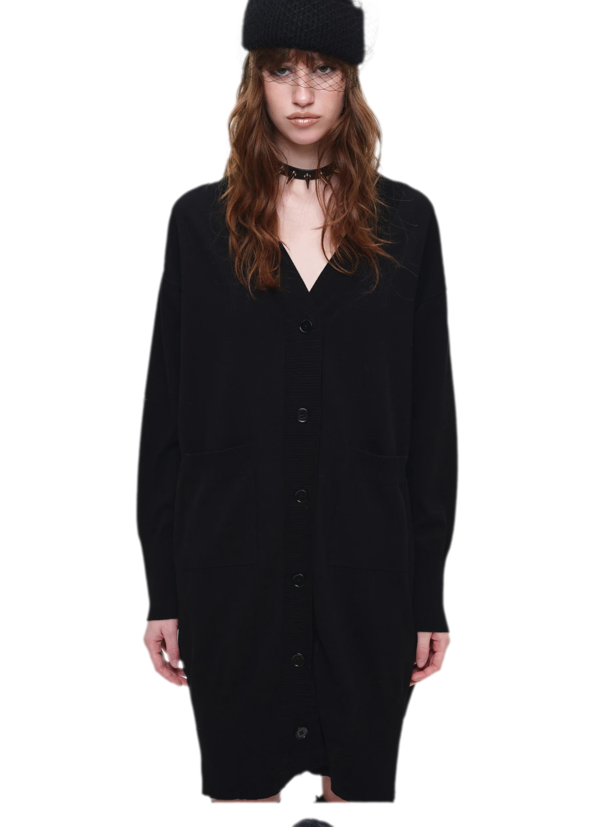 Burnout Frame Knit Cardigan
