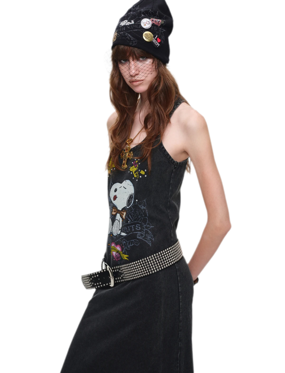 Washed Print Tank Dress