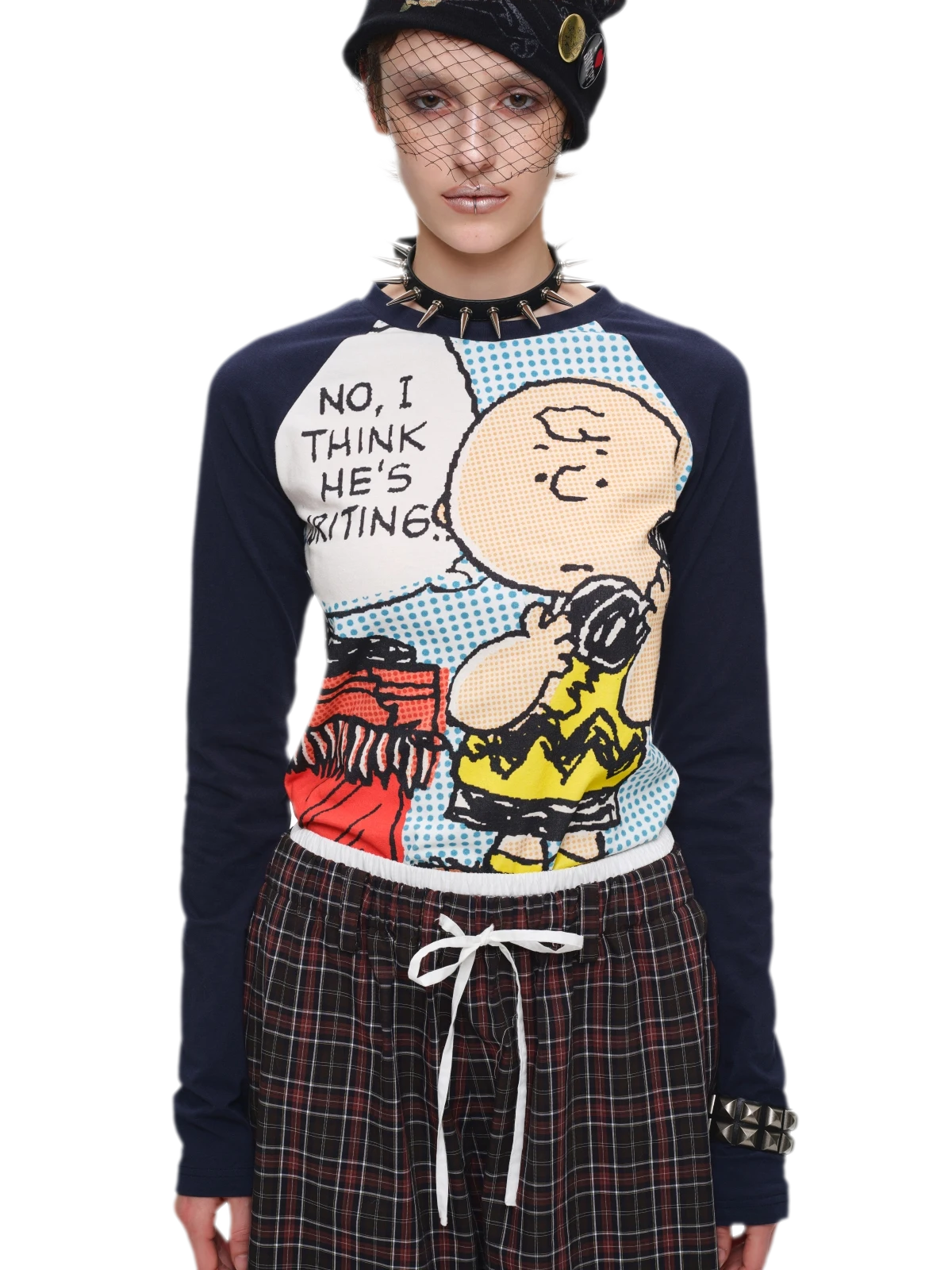 Contrast Raglan Graphic T-Shirt