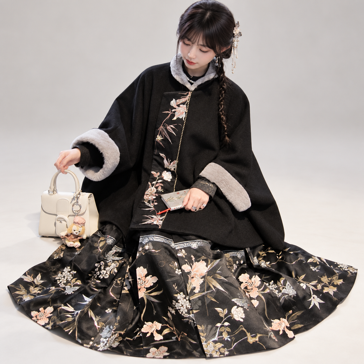 嵌锦 Inlaid Brocade Jacquard Mamian Skirt