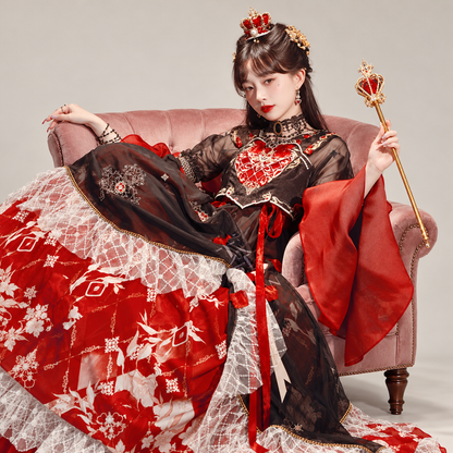 迪士尼红皇后-红桃权杖 Red Queen Scepter Embroidered Palace