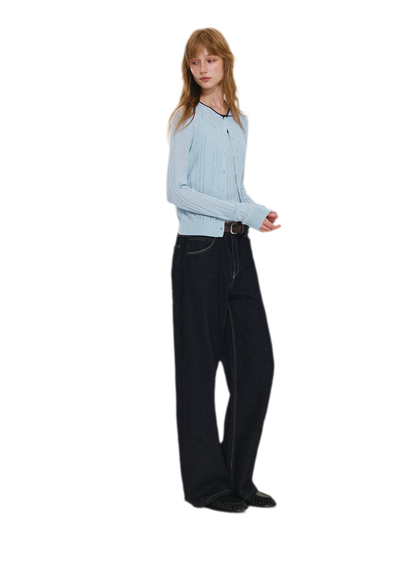 Wool-Blend Bow Knit Set