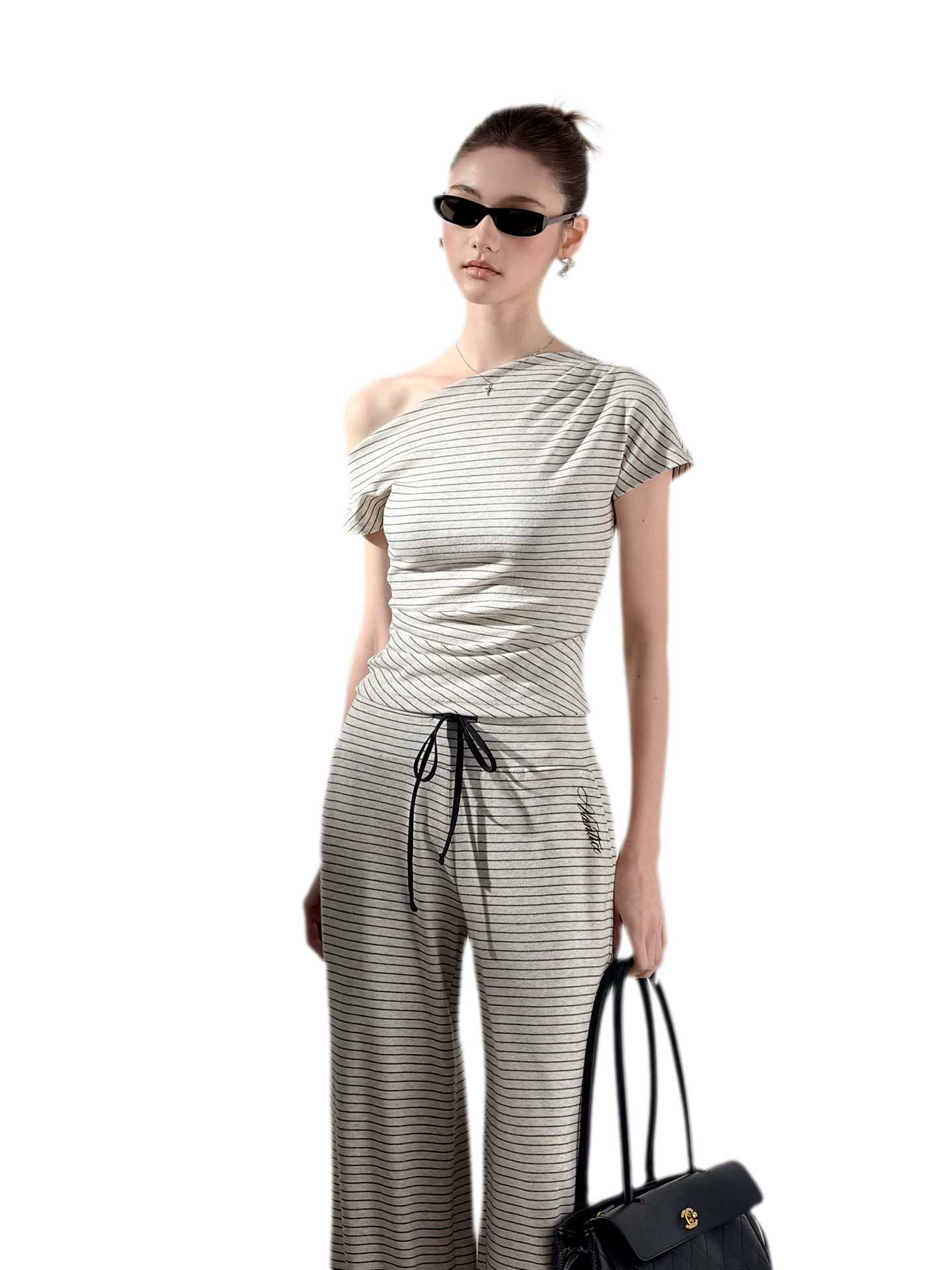 Striped Low-Rise Set