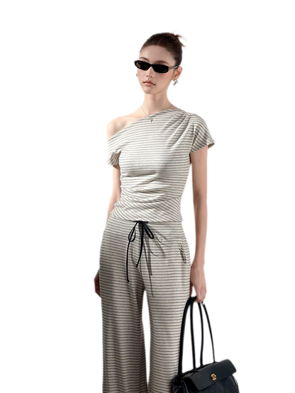 Striped Low-Rise Set