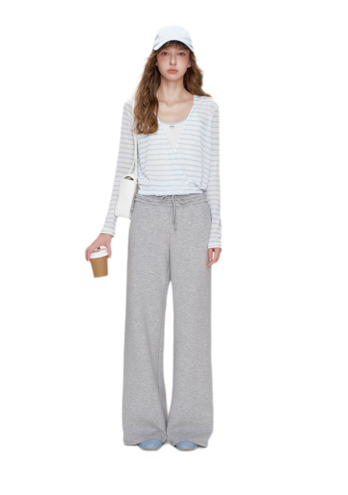 Soft Cotton Wide-Leg Trousers