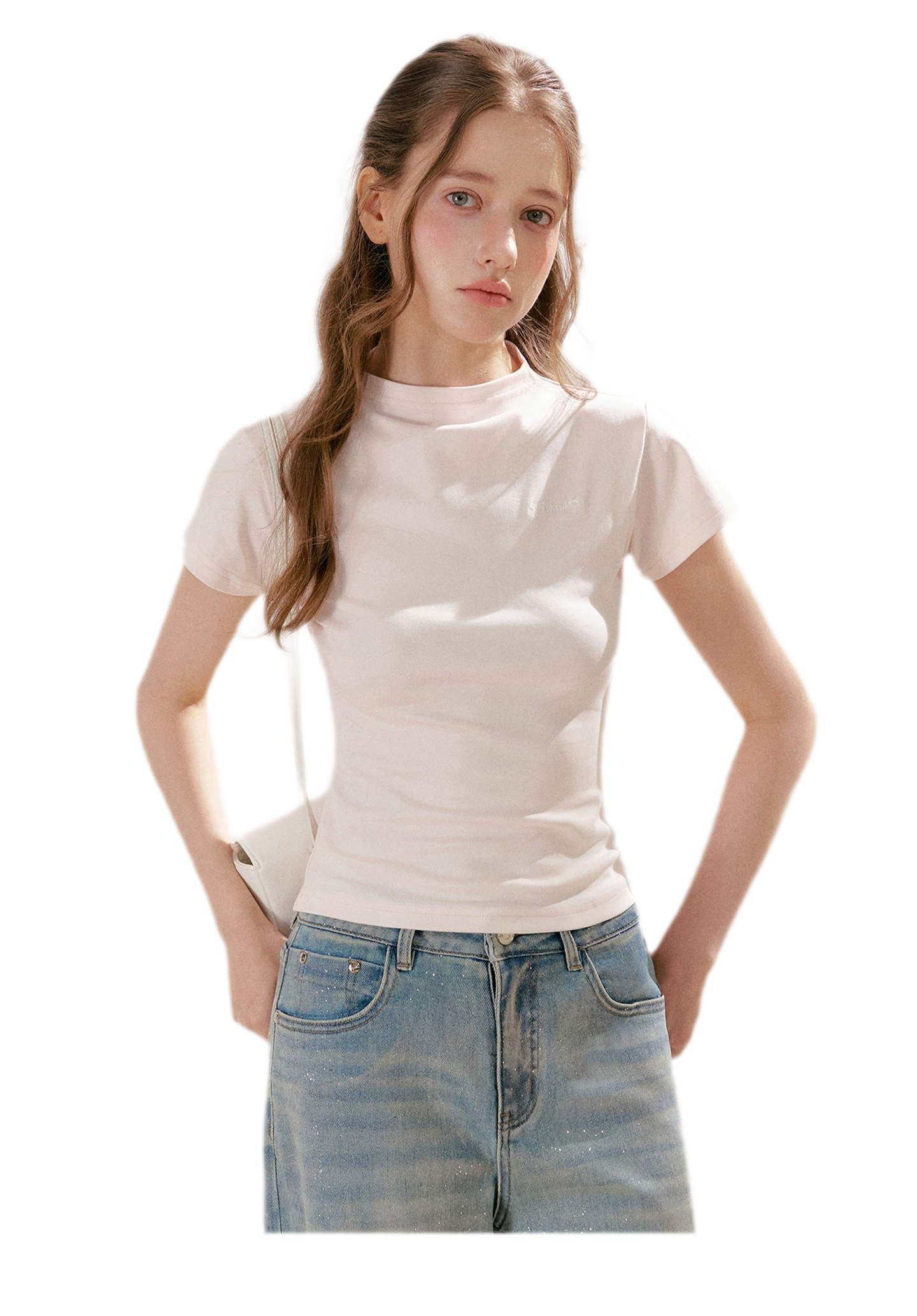 Mock Neck Tee