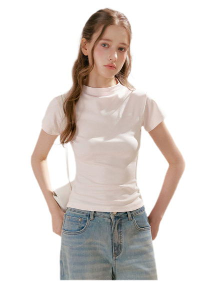 Mock Neck Tee